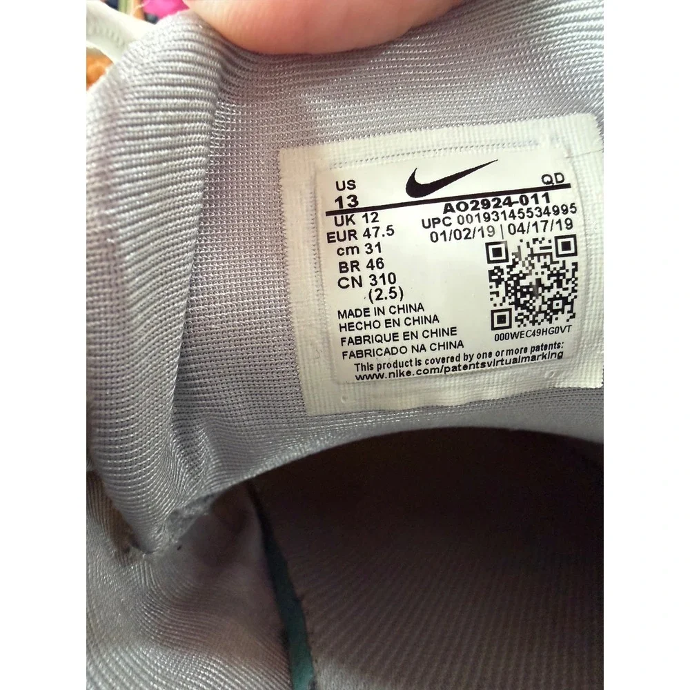 Nike Air Max 720 Men 13‎ Gray Be True Rainbow AO2924-011 Sneaker